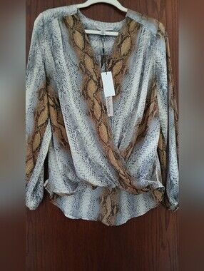 Snake Print Silky Soft Thin Blouse